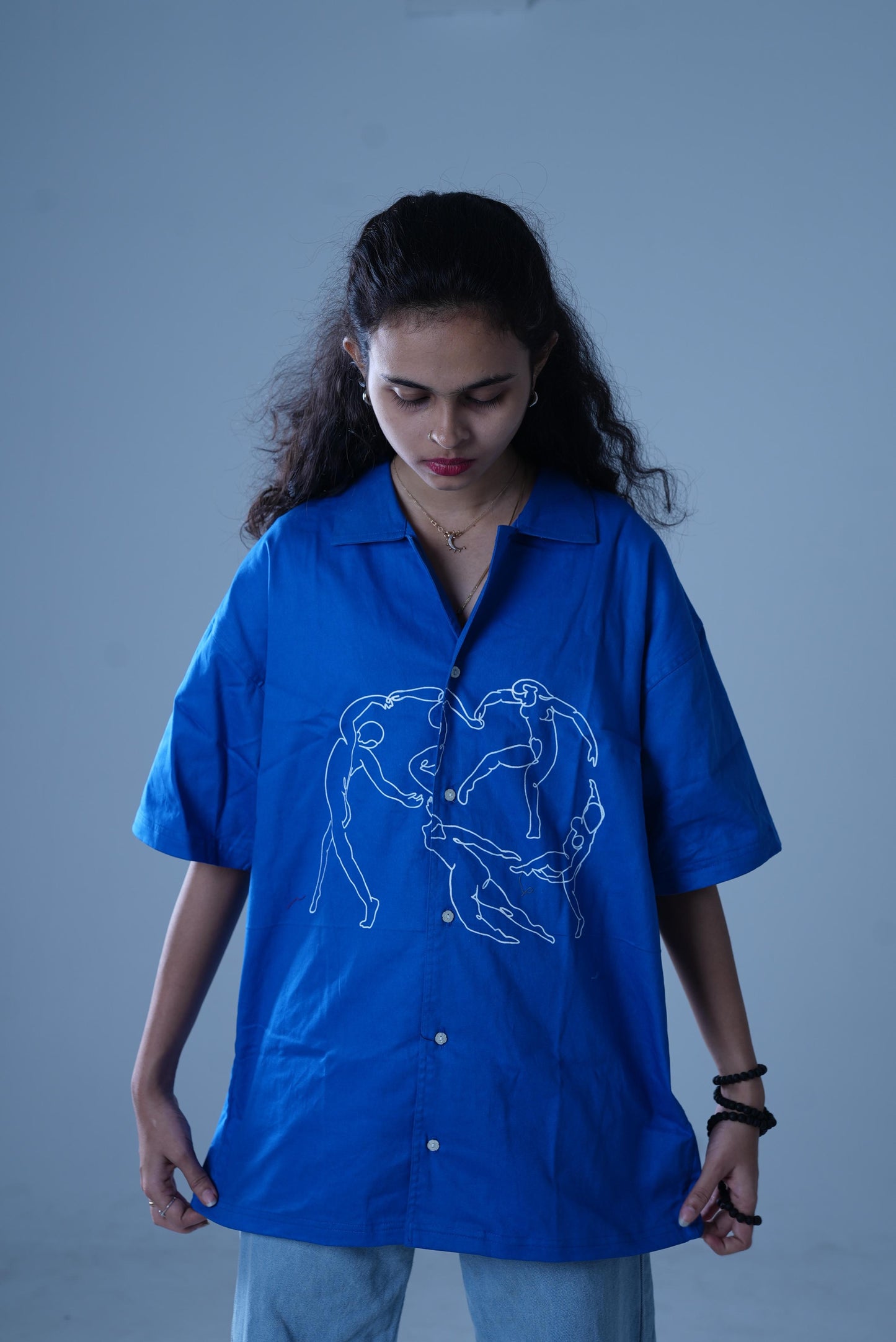 Unisex Printed Relaxed Shirt