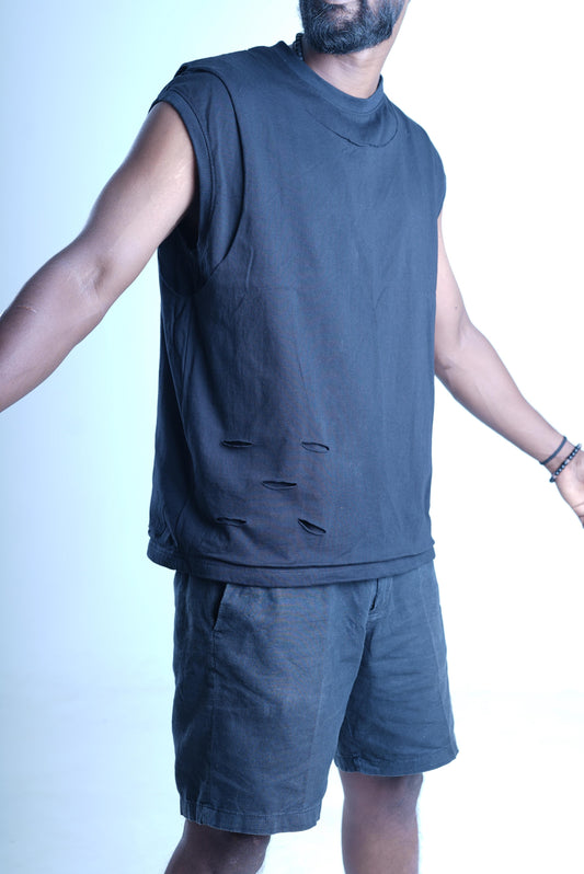 Sleeveless Slim Fit T-Shirt